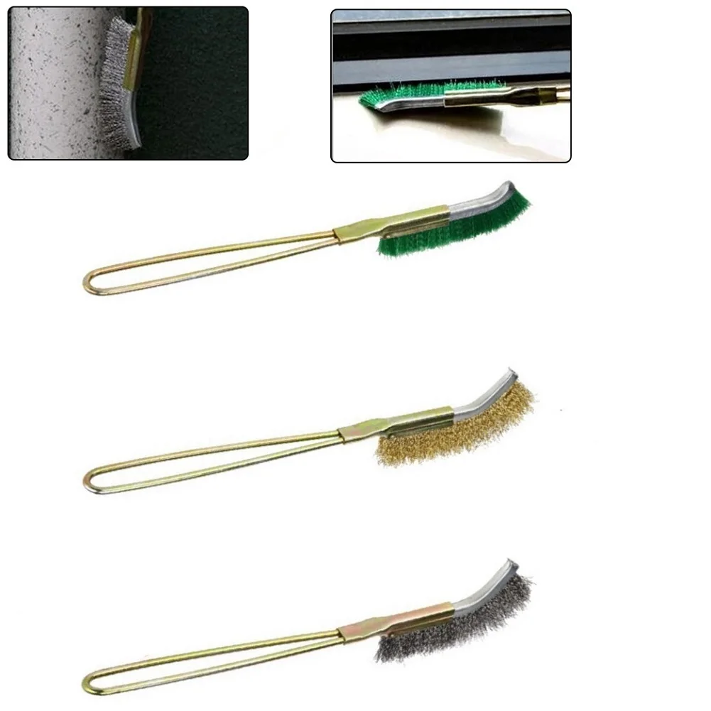 Mini Wire Brush Paint Rust Remover Nylon/Steel/Brass Brush Cleaning Polishing Brush Clean Tools Home Kits 245mm
Mini Wire Brush Paint Rust Remover Nylon/Steel/Brass Brush Cleaning Polishing Brush Clean Tools Home Kits 245mm