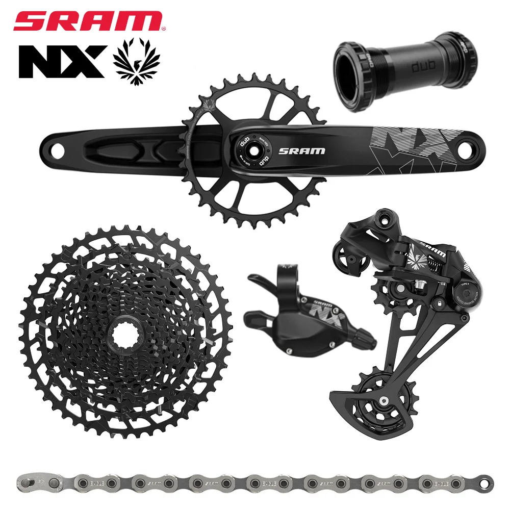 

SRAM NX EAGLE 1x12 11-50T 12 Speed DUB 170mm 34T MTB Crankset Groupset Kit Trigger Shifter Rear Derailleur PG1210 Cassette Chain