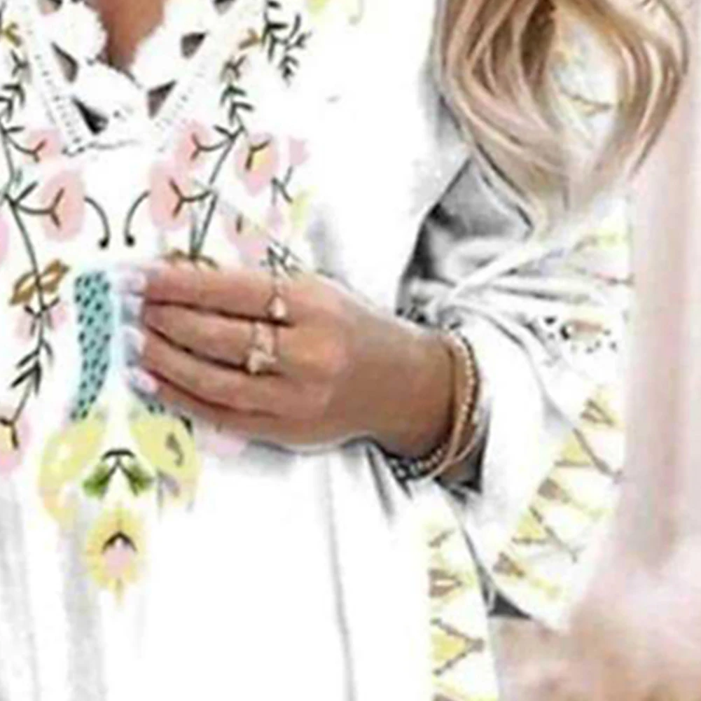 Dress For Women Flowers Printed Deep V Neck Ruffled Sleeves Fashion Lace Stitching Fashion Loose Comfortable Bohemian Dress
Dress For Women Flowers Printed Deep V Neck Ruffled Sleeves Fashion Lace Stitching Fashion Loose Comfortable Bohemian Dress