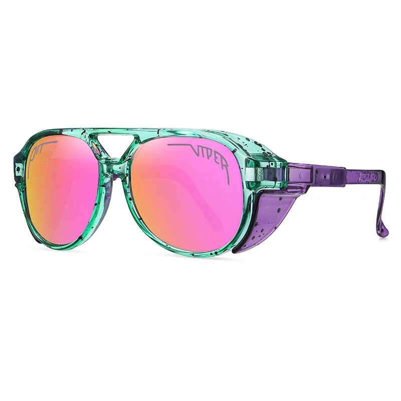 

PIT VIPER UV400 Vintage Sunglasses Men Women Retro Sun Glasses Steampunk Goggles Outdoor Sports Running Cycling Eyewear