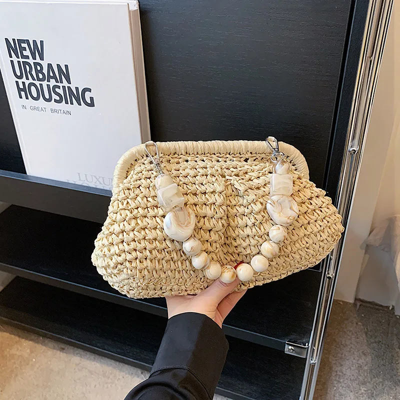 Mini Straw Handbag Purse Ins Chic Woven Shoulder Bag Casual Female Beach Bag Luxury Small Tote Bag for Women Shell Clip Bag
Mini Straw Handbag Purse Ins Chic Woven Shoulder Bag Casual Female Beach Bag Luxury Small Tote Bag for Women Shell Clip Bag