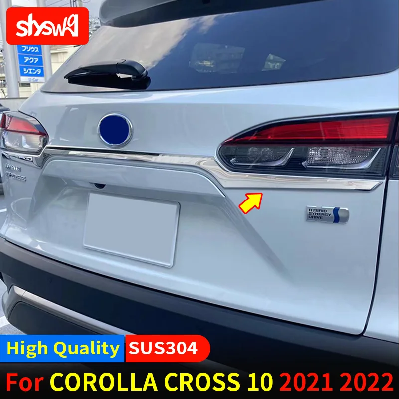 SUS304 Chrome Auto Exterior High Grade Accessories Garnish Car Rear Door Cover Emblem Trim For Toyota Corolla Cross 2021 2022 1x
SUS304 Chrome Auto Exterior High Grade Accessories Garnish Car Rear Door Cover Emblem Trim For Toyota Corolla Cross 2021 2022 1x