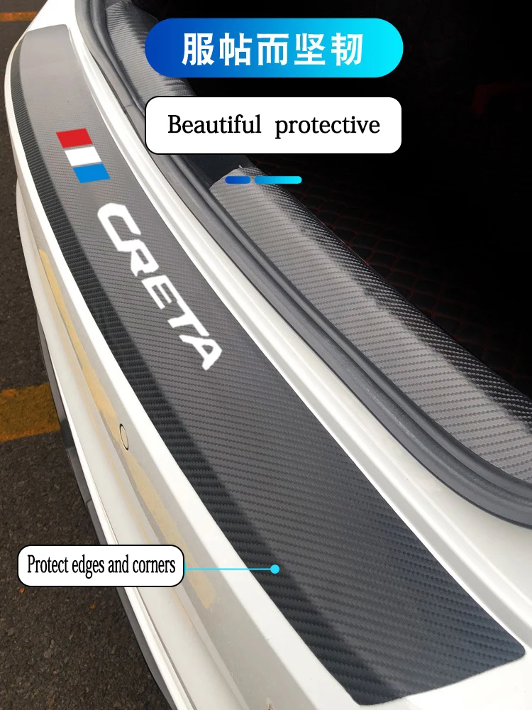 For Hyundai creta 2012 2018 2019 Leather Car Rear Bumper Stickers for Carbon Fiber Protector Car Trunk Protection Plate Film
For Hyundai creta 2012 2018 2019 Leather Car Rear Bumper Stickers for Carbon Fiber Protector Car Trunk Protection Plate Film