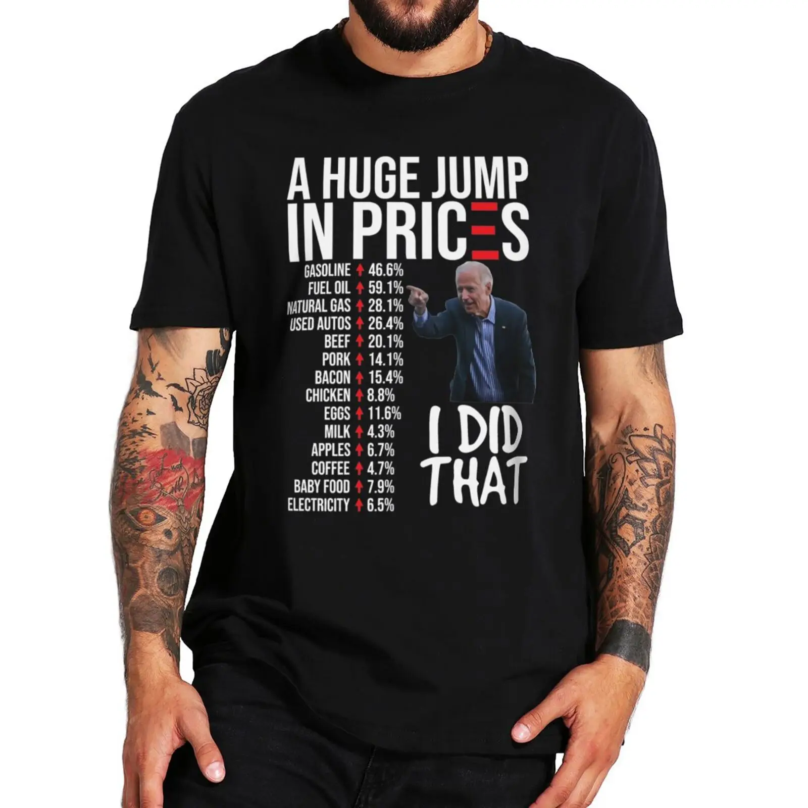 Biden I Did That Gas High Prices Inflation T-shirt Funny FJB Anti Biden Tee Top Premium 100% Cotton Soft T Shirt EU Size
Biden I Did That Gas High Prices Inflation T-shirt Funny FJB Anti Biden Tee Top Premium 100% Cotton Soft T Shirt EU Size