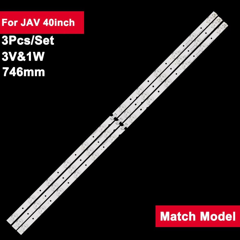 3pcs/set 746mm 3V Led Backlight TV For JAV 40inch KJ39D12-ZC14F-07 TL401B T390HVN01.0 C40227FT2-LED
3pcs/set 746mm 3V Led Backlight TV For JAV 40inch KJ39D12-ZC14F-07 TL401B T390HVN01.0 C40227FT2-LED