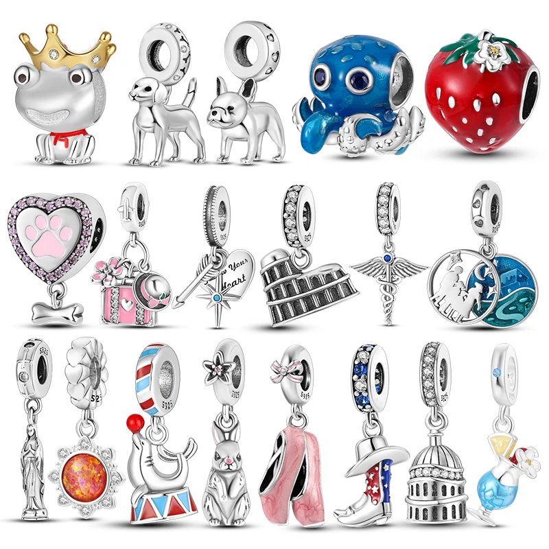2022 New Plata Charms Of Ley 925 Fits Original Pandora Bracelet 925 Silver Women Pendant Jewelry Animal Cartoon Charms Beads
2022 New Plata Charms Of Ley 925 Fits Original Pandora Bracelet 925 Silver Women Pendant Jewelry Animal Cartoon Charms Beads