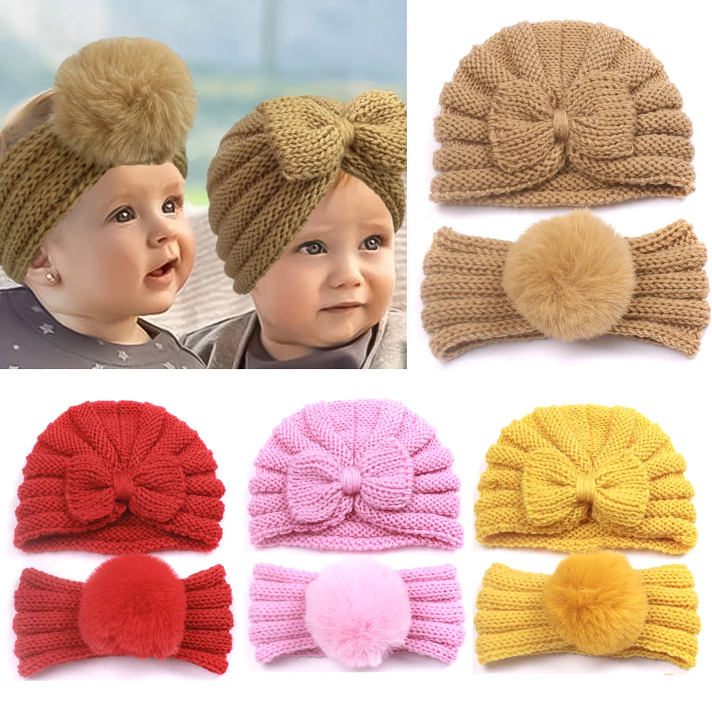2pcs Knitted Winter Baby Hat Baby Headband Set Candy Color Bonnet Kids Beanie Newborn Toddler Turban Hats Hair Accessories 
2pcs Knitted Winter Baby Hat Baby Headband Set Candy Color Bonnet Kids Beanie Newborn Toddler Turban Hats Hair Accessories