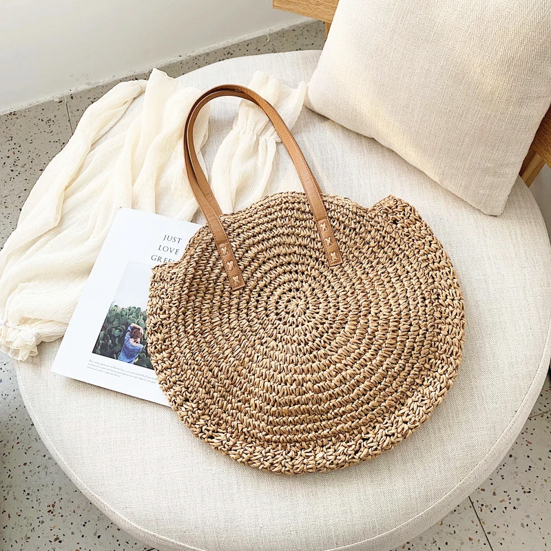 Fashion Woven Bag Women Round Summer Beach Shoulder Bag Women Vintage Straw Bag Female CrossBody Handle Handbag Women Tote Bag
Fashion Woven Bag Women Round Summer Beach Shoulder Bag Women Vintage Straw Bag Female CrossBody Handle Handbag Women Tote Bag