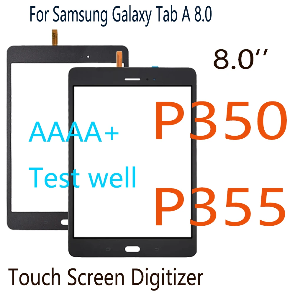 Сенсорная панель для Samsung Galaxy Tab A 8,0 P350 P355, сенсорный экран с цифровым преобразователем, внешнее стекло для ЖК-дисплея P355, сенсорный экран
Сенсорная панель для Samsung Galaxy Tab A 8,0 P350 P355, сенсорный экран с цифровым преобразователем, внешнее стекло для ЖК-дисплея P355, сенсорный экран
