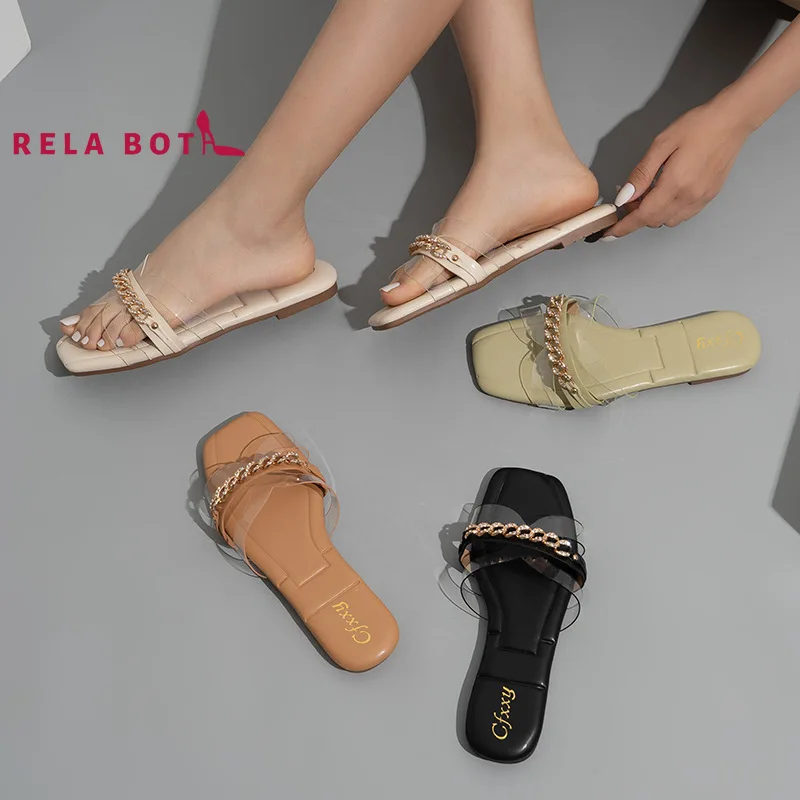 Leather Transparent Metal Rhinestone Hollow Fashion Chain Rhinestone Flat Bottom Cool Slippers Sandals Women 2022 Square Head
Leather Transparent Metal Rhinestone Hollow Fashion Chain Rhinestone Flat Bottom Cool Slippers Sandals Women 2022 Square Head