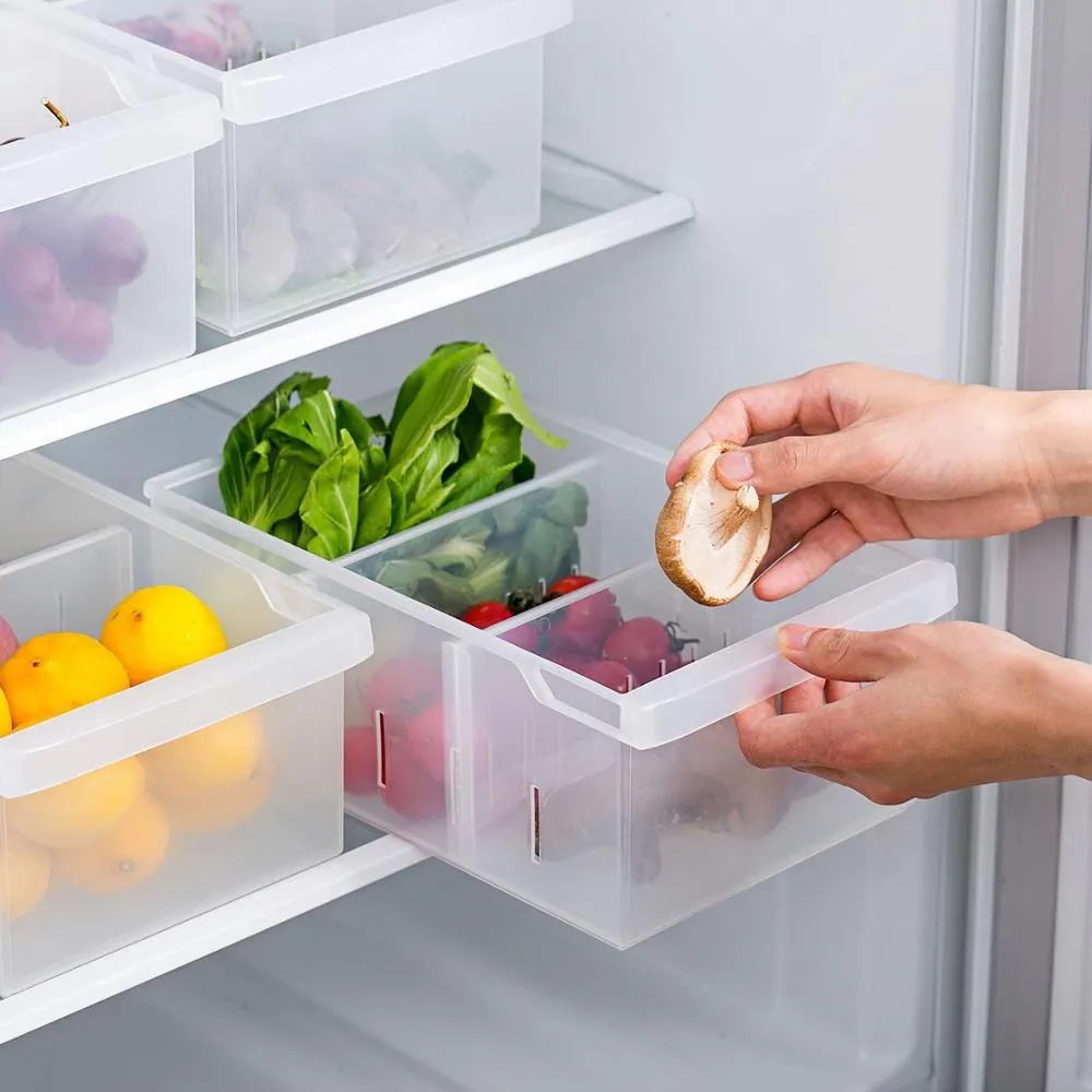 

3 прозрачные сетки пластиковый контейнер для хранения еды и яиц, кухонный холодильник, портативный контейнер для хранения фруктов