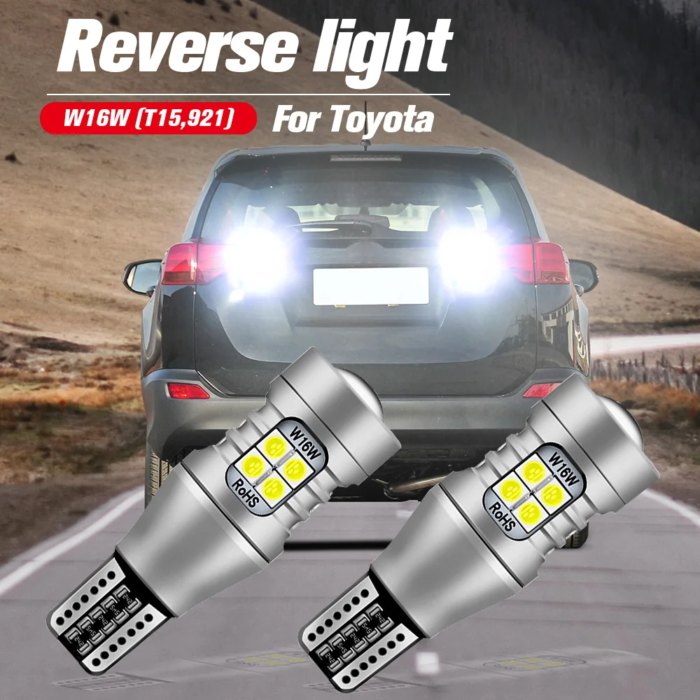 2pcs LED Reverse Light Blub Backup Lamp W16W T15 Canbus For Toyota Auris Camry CHR Corolla 86 Rav4 Avalon Sienna Tacoma Sequoia
2pcs LED Reverse Light Blub Backup Lamp W16W T15 Canbus For Toyota Auris Camry CHR Corolla 86 Rav4 Avalon Sienna Tacoma Sequoia