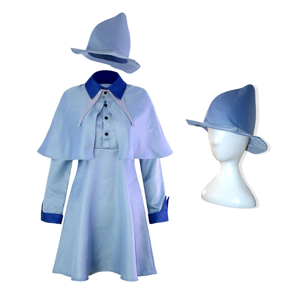 Witch Fleur Isabelle Delacour Cosplay Costumes Blue Daily Uniform Dress with Hat Magic School Clothes Role Play Suits
Witch Fleur Isabelle Delacour Cosplay Costumes Blue Daily Uniform Dress with Hat Magic School Clothes Role Play Suits