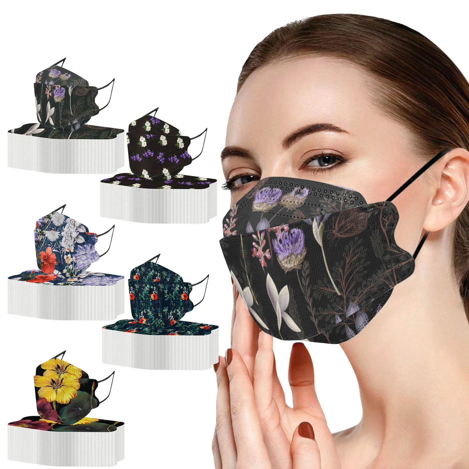 50pc 3D Flower Printed Adult Face Masks Outdoor Prevention Fish Men Women Face Mask Protective Ultrathin Non Woven Unisex Masque
50pc 3D Flower Printed Adult Face Masks Outdoor Prevention Fish Men Women Face Mask Protective Ultrathin Non Woven Unisex Masque
