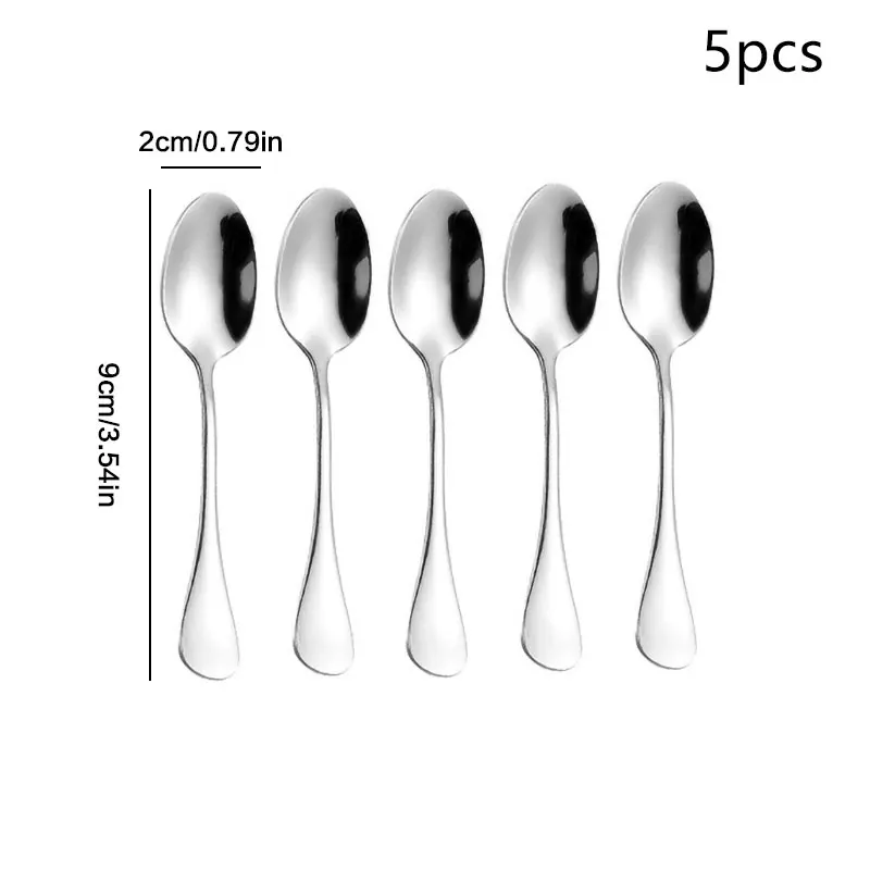 3/5 шт. ложка для эспрессо, 9 см мини-ложка для кофе из нержавеющей стали, десертная ложка
3/5 шт. ложка для эспрессо, 9 см мини-ложка для кофе из нержавеющей стали, десертная ложка