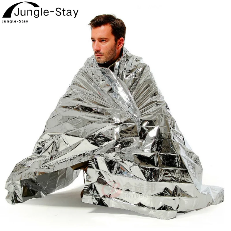 Emergency Thermal Poncho Blanket Lightweight Folding Water Resistant Windproof Sunshade Camping Mat Pad Cover Survival Blanket
Emergency Thermal Poncho Blanket Lightweight Folding Water Resistant Windproof Sunshade Camping Mat Pad Cover Survival Blanket