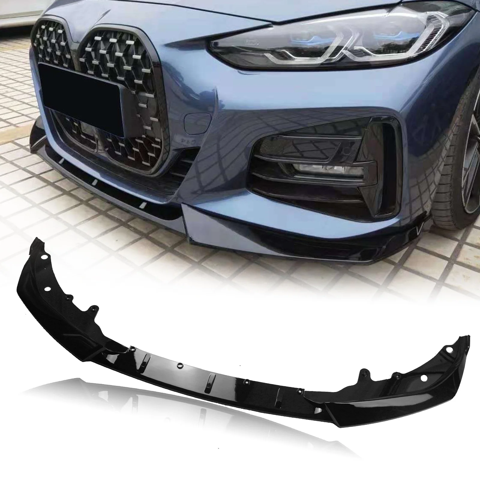 Front Bumper Spoiler Lip For BMW 4 Series G22 G23 430i 2021+ Coupe Gloss Black Lower Splitter Blade Guard Plate
Front Bumper Spoiler Lip For BMW 4 Series G22 G23 430i 2021+ Coupe Gloss Black Lower Splitter Blade Guard Plate