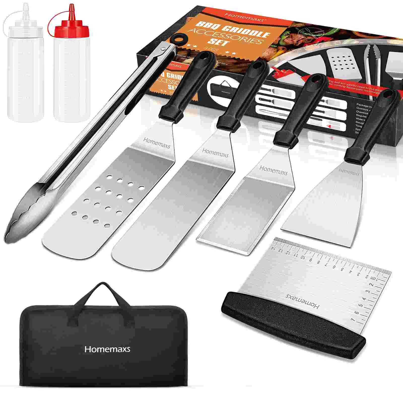 Griddle Accessories Stainless Steel Pan Accessories Teppanyaki Griddle Tools Grilling Kit Stainless Steel Kitchen accessories
Griddle Accessories Stainless Steel Pan Accessories Teppanyaki Griddle Tools Grilling Kit Stainless Steel Kitchen accessories