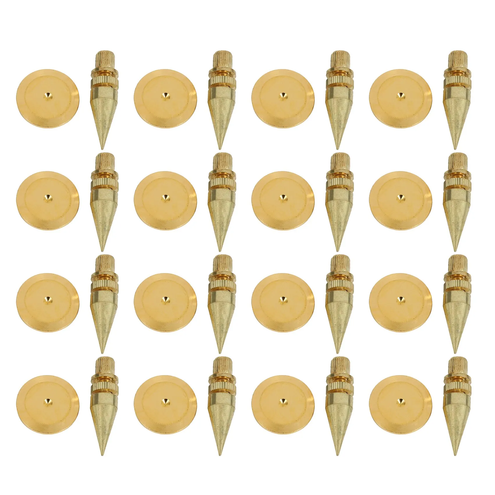 16 Pairs 6 x 36mm Copper Speaker Spike Isolation Stand + Base Pad Feet Mat Speaker Isolation Speaker Isolation Pads
16 Pairs 6 x 36mm Copper Speaker Spike Isolation Stand + Base Pad Feet Mat Speaker Isolation Speaker Isolation Pads