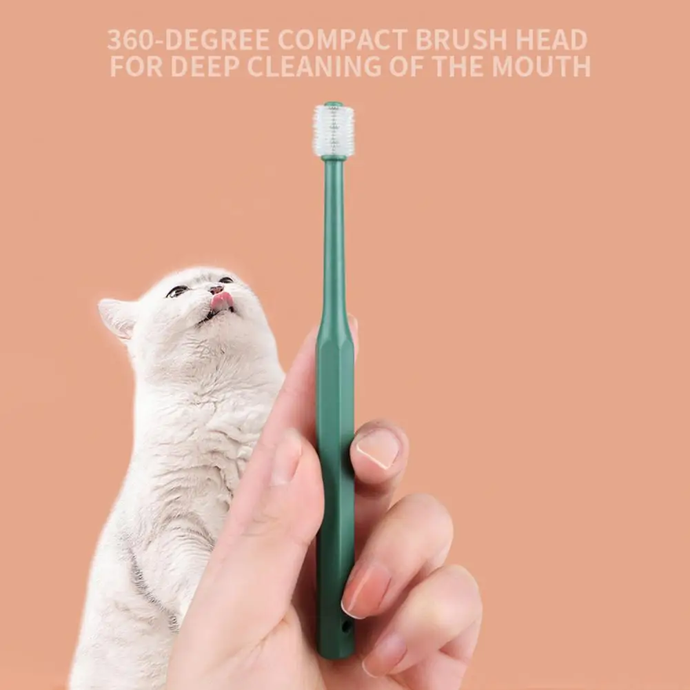 Practical Toothbrush Hanging Holes Easy Storage TPE Teeth Care 360 Degree Cat Toothbrush Pet Toothbrush Reusable
Practical Toothbrush Hanging Holes Easy Storage TPE Teeth Care 360 Degree Cat Toothbrush Pet Toothbrush Reusable