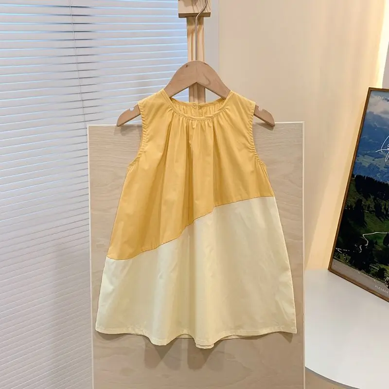 2023 Summer New Girl Dress Kids Sleeveless Color Matching Princess Dresses Sweet Baby Girl Clothes Fashion Children Clothing
2023 Summer New Girl Dress Kids Sleeveless Color Matching Princess Dresses Sweet Baby Girl Clothes Fashion Children Clothing