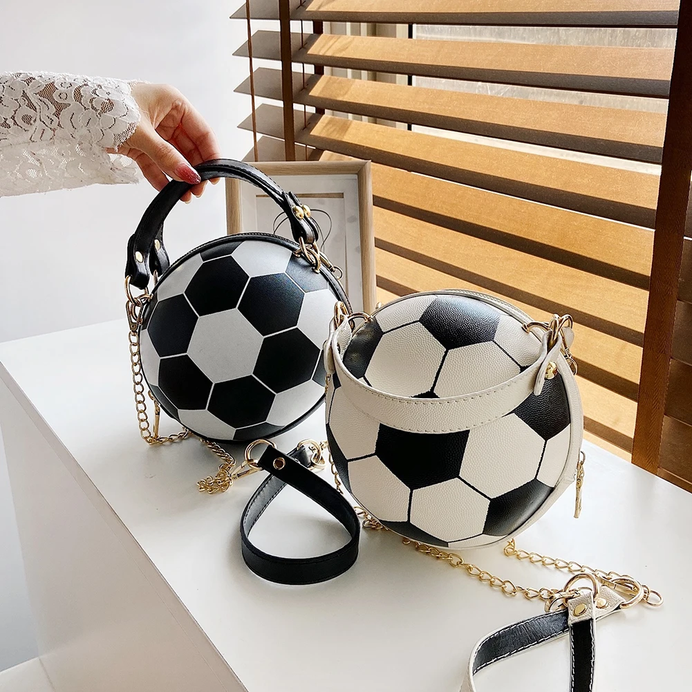 Women Round Shoulder Handbags Basketball Shaped Female Chain Casual Totes Bag
Women Round Shoulder Handbags Basketball Shaped Female Chain Casual Totes Bag
