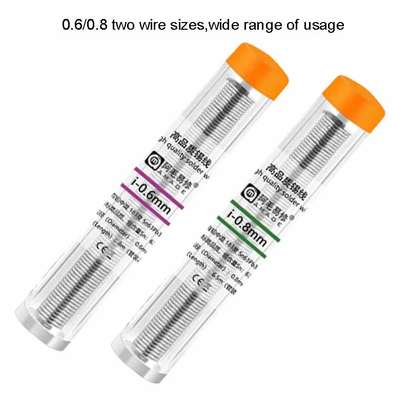 

Amaoe i-0.6 i-0.8 Tin Wire Pen Portable Tin content 63% Soldering Wire High Purity Phone Instrument Repair Tools
