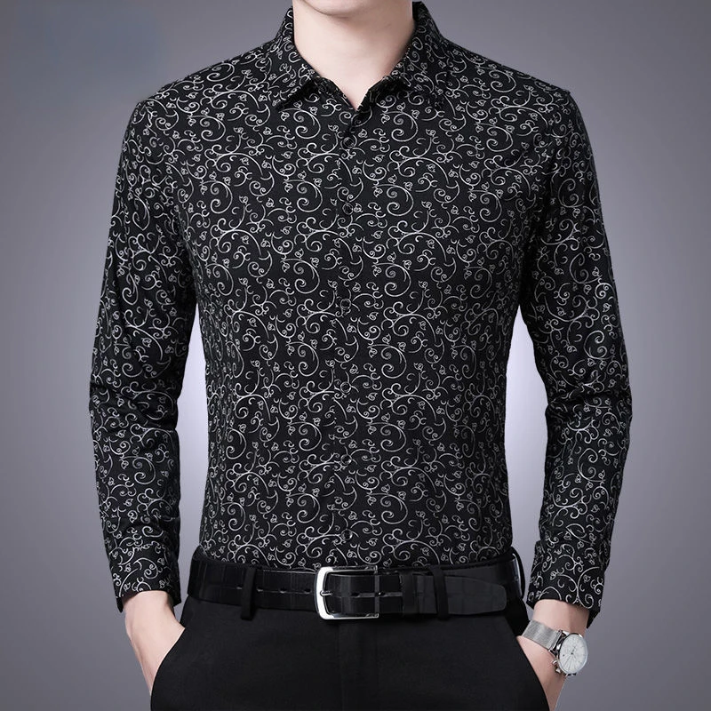 2022 New Spring and Autumn Men's Long Sleeve Shirts Fashion Chic Casual Printed Tops Male Business Casual Slim Fit Blouses W309
2022 New Spring and Autumn Men's Long Sleeve Shirts Fashion Chic Casual Printed Tops Male Business Casual Slim Fit Blouses W309