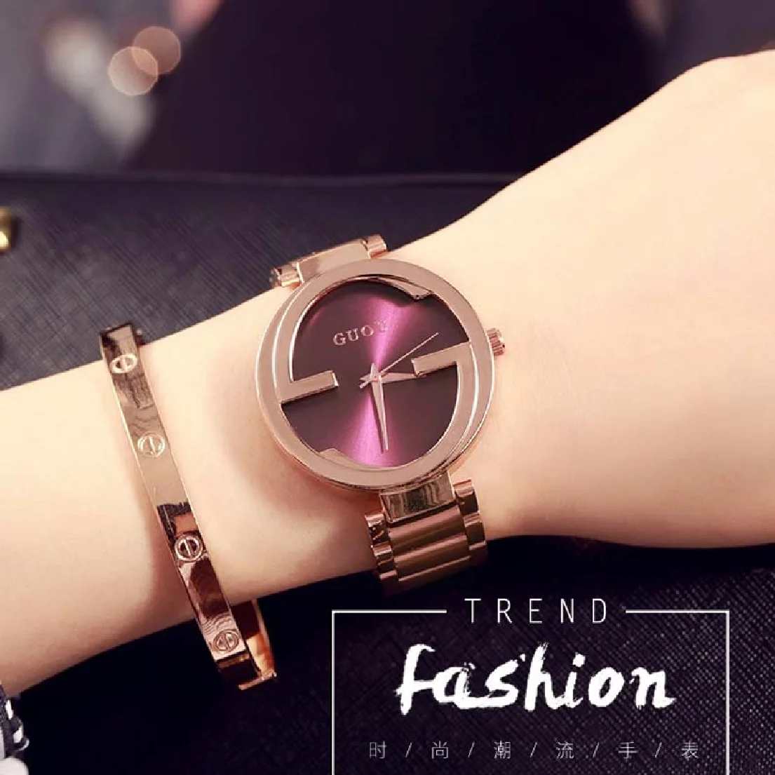 2019 Fashion Guou Top Brand Luxury Rose Steel Personality Relogio Feminino Lady Casual Gift Ladies Dress Hours Wrist Watches
2019 Fashion Guou Top Brand Luxury Rose Steel Personality Relogio Feminino Lady Casual Gift Ladies Dress Hours Wrist Watches