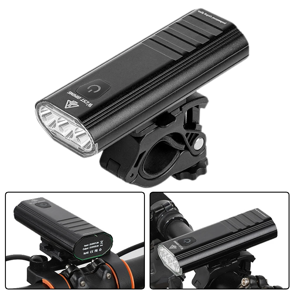 3pcs Bike Bicycle Front Light Lamp Beads Aluminium Alloy 5200mAh 10.1*4.2*2.4cm 158g 1200 Lumens 6.5h Bicycle Accessories
3pcs Bike Bicycle Front Light Lamp Beads Aluminium Alloy 5200mAh 10.1*4.2*2.4cm 158g 1200 Lumens 6.5h Bicycle Accessories