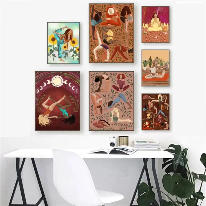 Abstract Wall Art Nordic Posters and Prints Woman Practicing Yoga Pose Female Health Canvas Painting Living Room Girl Room Decor
Abstract Wall Art Nordic Posters and Prints Woman Practicing Yoga Pose Female Health Canvas Painting Living Room Girl Room Decor