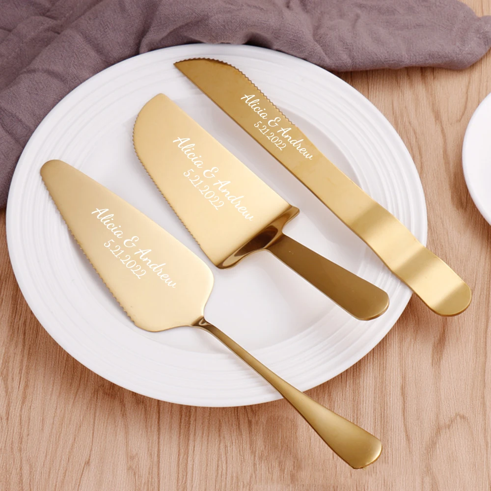 3pcs/Set Personalized Pastry Stainless Steel Wedding Cake Knife Set Rose Gold Pizza Cutter Custom Dessert Pastry Baking Tools
3pcs/Set Personalized Pastry Stainless Steel Wedding Cake Knife Set Rose Gold Pizza Cutter Custom Dessert Pastry Baking Tools