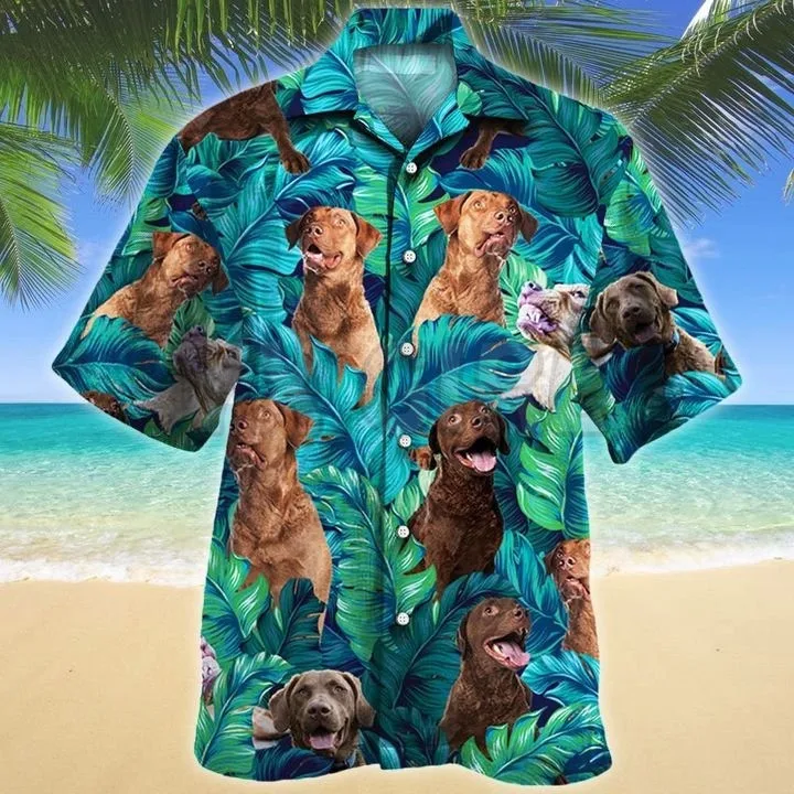 Chesapeake Bay Retriever Tropical Pattern Hawaiian Shirt 3D All Over Printed T Shirts Funny Dog Tee Tops shirts Unisex Tshirt
Chesapeake Bay Retriever Tropical Pattern Hawaiian Shirt 3D All Over Printed T Shirts Funny Dog Tee Tops shirts Unisex Tshirt