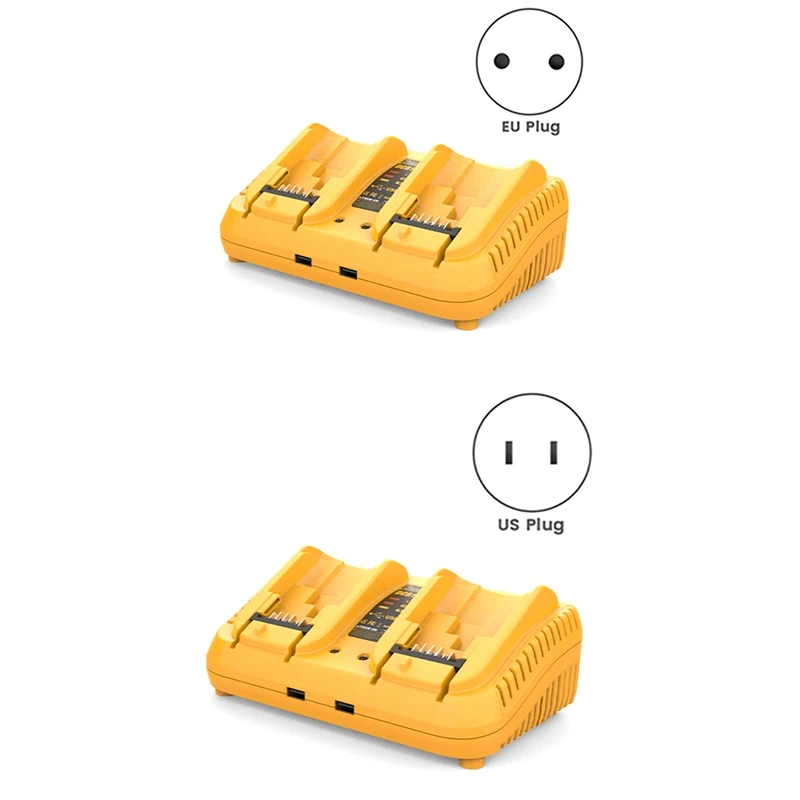 Замена DCB102 для зарядной станции Dewalt, зарядное устройство с двумя USB-портами для аккумуляторов Dewalt 12 В/20 в, простая в использовании 
Замена DCB102 для зарядной станции Dewalt, зарядное устройство с двумя USB-портами для аккумуляторов Dewalt 12 В/20 в, простая в использовании