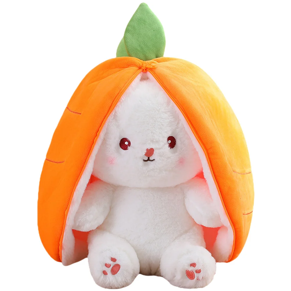 

Plush Toy Girls Toys For Rabbit Stuffed Animal Hiding Carrot Pillow Creative Pp Cotton Child Bunny Kids