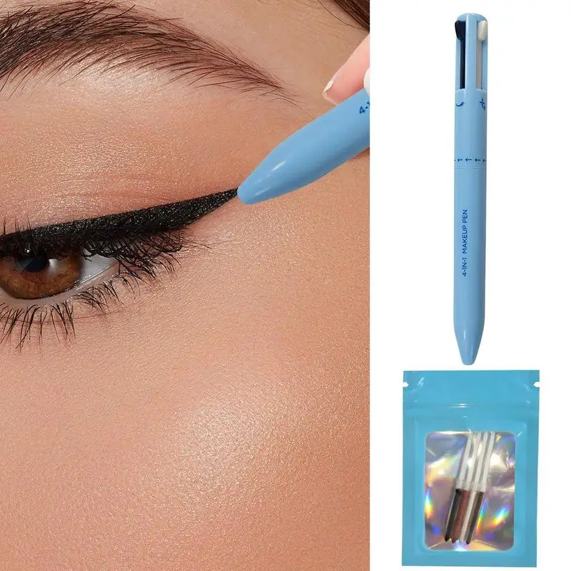4 In 1 Makeup Pen Travel 4 Colors In 1 Pen Set Eye Liner Brow Liner Lip Liner & Highlighter Waterproof Long Lasting Pen
4 In 1 Makeup Pen Travel 4 Colors In 1 Pen Set Eye Liner Brow Liner Lip Liner & Highlighter Waterproof Long Lasting Pen