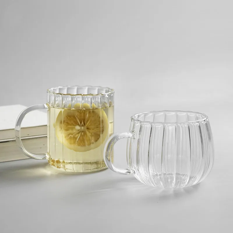 Heat Resistant Glass Striped Water Cup Breakfast Oatmeal Milk Coffee Cup Household Large Capacity Cup with Handle
Heat Resistant Glass Striped Water Cup Breakfast Oatmeal Milk Coffee Cup Household Large Capacity Cup with Handle
