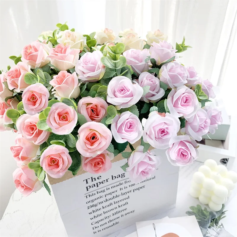 Beautiful Roses Artificial Flowers Silk Bridal Bouquets For Home Wedding Bedroom Decorations Autumn High Quality Fake Flowers
Beautiful Roses Artificial Flowers Silk Bridal Bouquets For Home Wedding Bedroom Decorations Autumn High Quality Fake Flowers