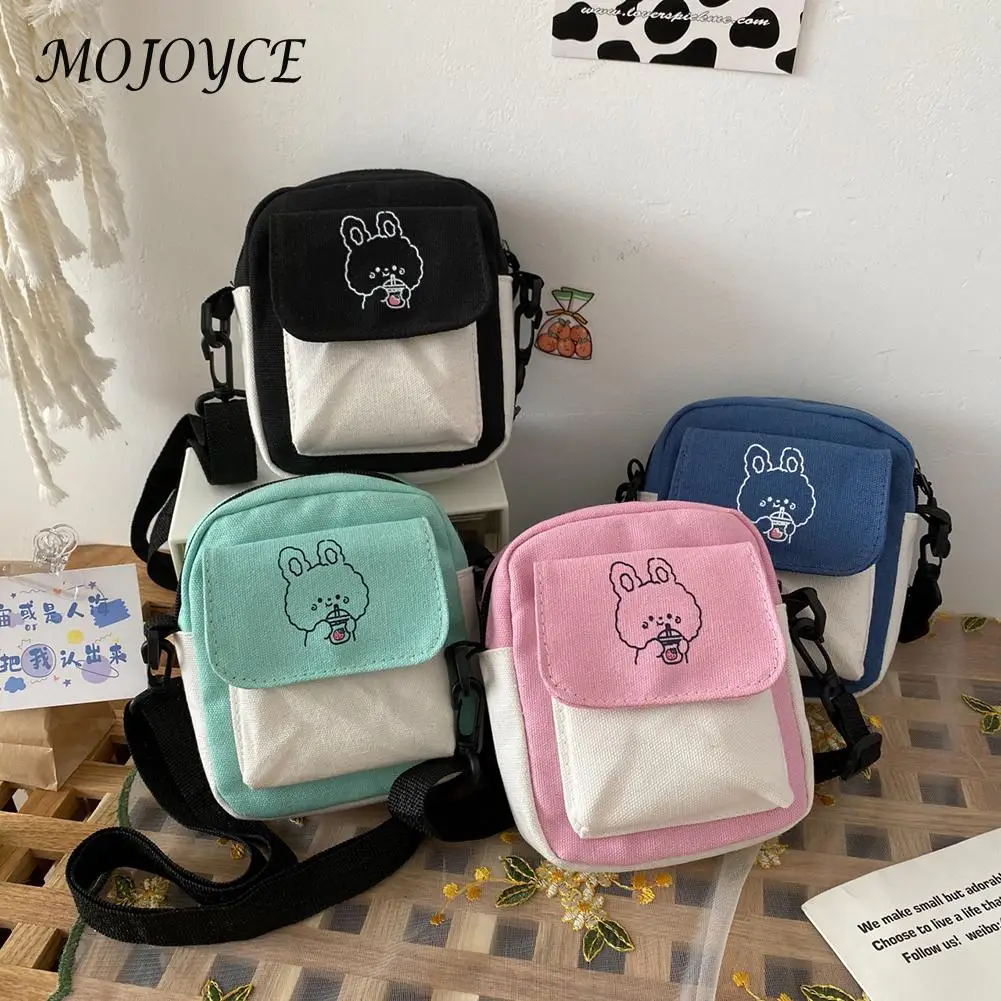 Women Contrast Color Canvas Bag Fashion Cartoon Pattern Printing Crossbody Shoulder Bags Casual Ladies Mini Handbags Flap Purse
Women Contrast Color Canvas Bag Fashion Cartoon Pattern Printing Crossbody Shoulder Bags Casual Ladies Mini Handbags Flap Purse