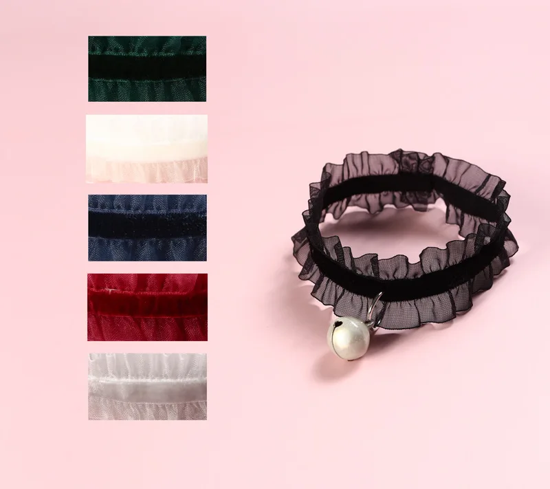 Adjustable Cat Collar with Bell Lace Fungus Edge Elastic Pet Cat Dog Rabbit Deworming Collar Cat Necklace Pet Collars
Adjustable Cat Collar with Bell Lace Fungus Edge Elastic Pet Cat Dog Rabbit Deworming Collar Cat Necklace Pet Collars