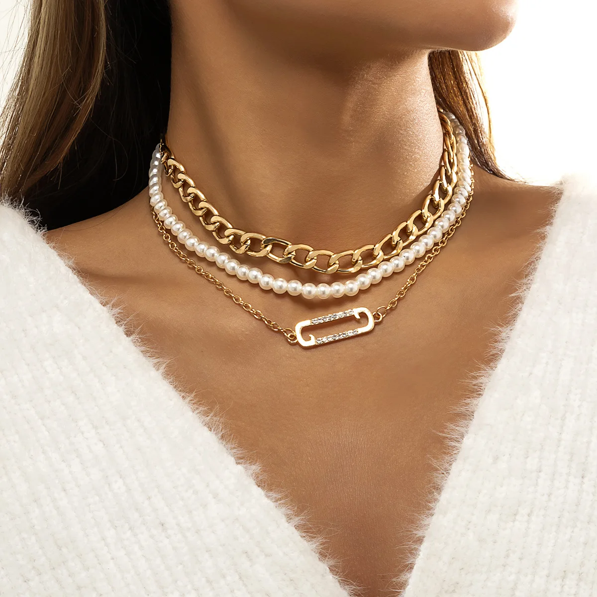 Layered Pearl Necklace for Women 2022 Fashion Pearl Bead Choker Necklace Lady Collar Decoration on the Neck Female
Layered Pearl Necklace for Women 2022 Fashion Pearl Bead Choker Necklace Lady Collar Decoration on the Neck Female
