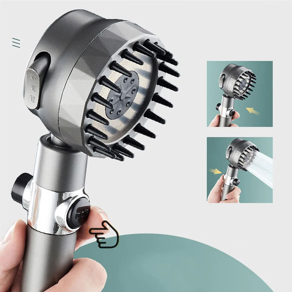 High Pressure Shower Head with Scalp Massager Brush Rain Massage and Mix Mode for Spa Quality Shower Experience
High Pressure Shower Head with Scalp Massager Brush Rain Massage and Mix Mode for Spa Quality Shower Experience