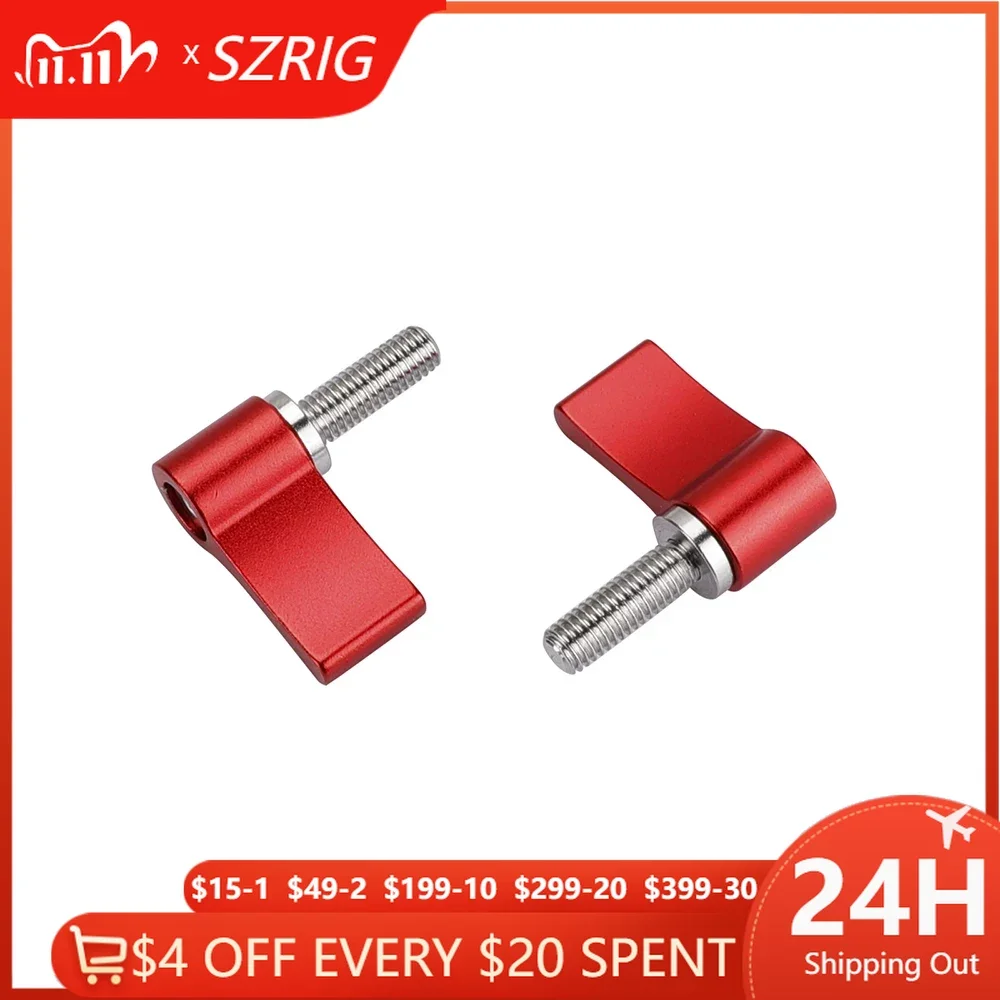 SZRIG M5 15MM External Thread Thumb Screws Photographic Product Accessories (pack of 2)
SZRIG M5 15MM External Thread Thumb Screws Photographic Product Accessories (pack of 2)