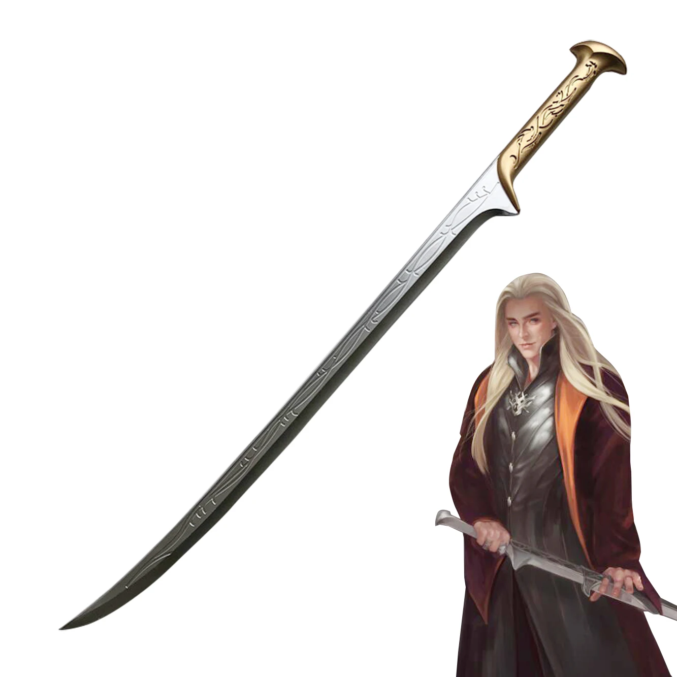 1:1 96cm The Elves Sword 96cm Beast Elf Sword Prince of the Elves Legolas Cosplay Sword PU Simulation Decoration
1:1 96cm The Elves Sword 96cm Beast Elf Sword Prince of the Elves Legolas Cosplay Sword PU Simulation Decoration