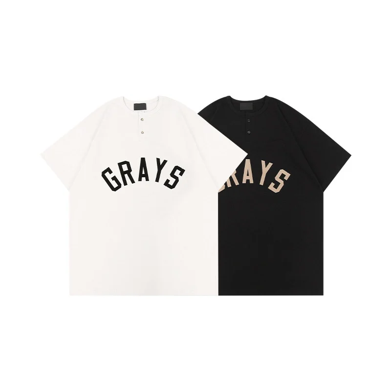7th Collection Grays T-shirts High Quality 1:1 Henry Collar T-shirts Tees New Summer T-shirt Men's Cotton Tee
7th Collection Grays T-shirts High Quality 1:1 Henry Collar T-shirts Tees New Summer T-shirt Men's Cotton Tee