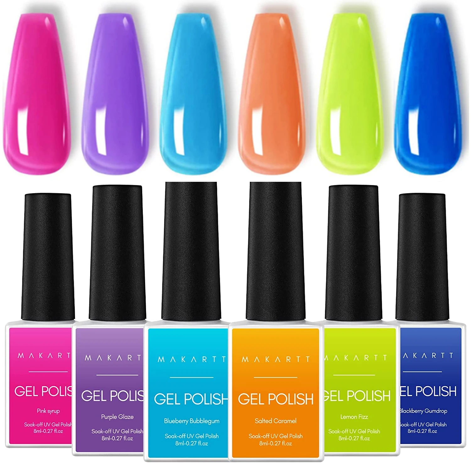 Makartt Gel Polish Crystal Rainbow Jelly Gel Nail Kit 6PCS Shiny Resistant Soak Off UV LED Curing Gels Neon Lacquer Color Gel
Makartt Gel Polish Crystal Rainbow Jelly Gel Nail Kit 6PCS Shiny Resistant Soak Off UV LED Curing Gels Neon Lacquer Color Gel