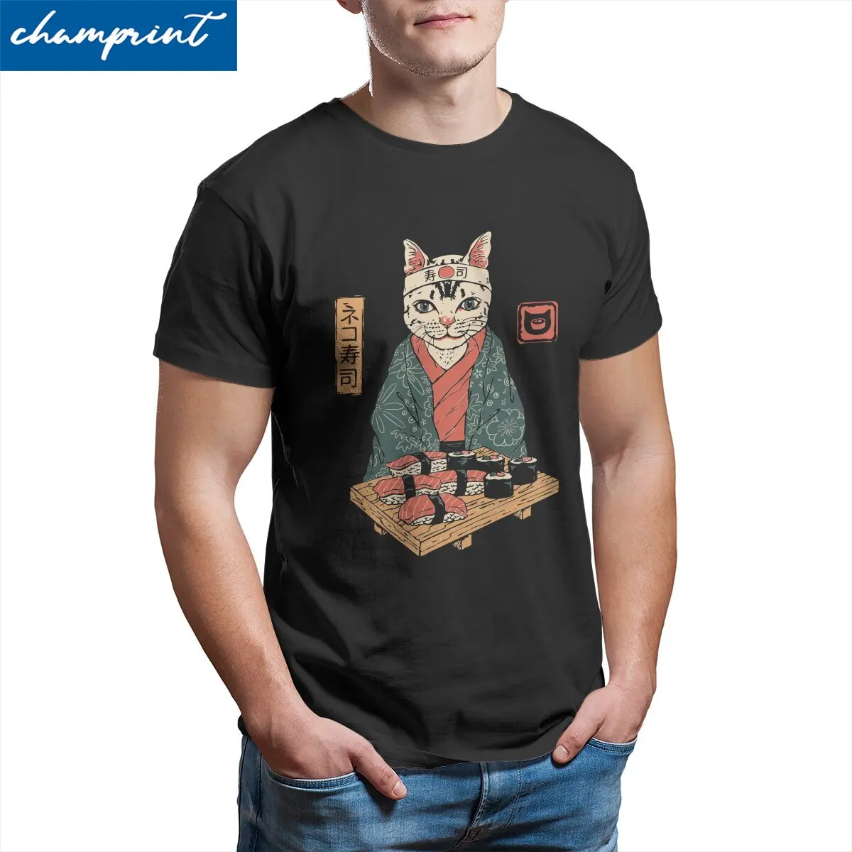 Мужские футболки Genki Neko Cat, забавные Японские футболки Catana с коротким рукавом и круглым вырезом, подарочные топы из чистого хлопка
Мужские футболки Genki Neko Cat, забавные Японские футболки Catana с коротким рукавом и круглым вырезом, подарочные топы из чистого хлопка