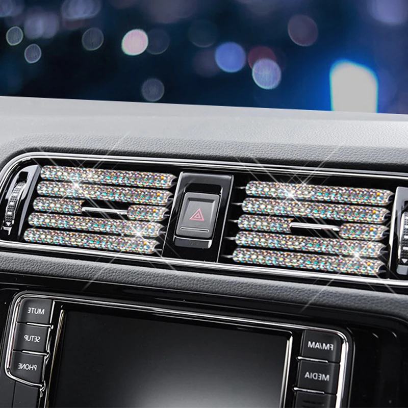 20cm Car Air Conditioner Vent Outlet Trim Strip U Shape PVC Colorful Shiny Bling Car Trim Strip for Car Decoration 1/2/5/10 Pcs
20cm Car Air Conditioner Vent Outlet Trim Strip U Shape PVC Colorful Shiny Bling Car Trim Strip for Car Decoration 1/2/5/10 Pcs