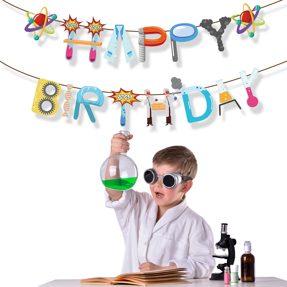 Kids Cosplay Scientist Laboratory Science Baby Shower Party Wall Hanging HAPPY BIRTHDAY Party Banner Backdrops Decorations
Kids Cosplay Scientist Laboratory Science Baby Shower Party Wall Hanging HAPPY BIRTHDAY Party Banner Backdrops Decorations