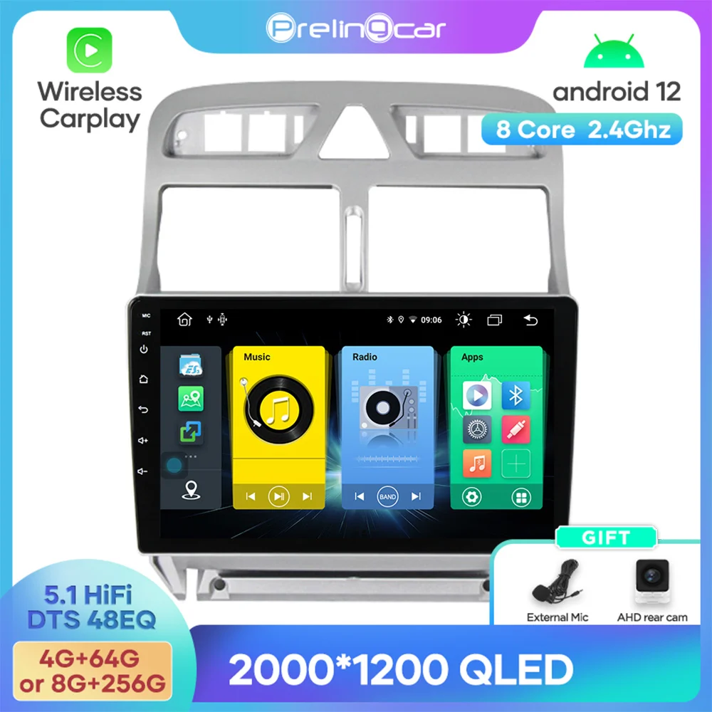 Android 12 DTS Sound For Peugeot 307 2002-2013 Years Navigation Multimedia Car Player Radio 2Din Stereo Bluetooth 48EQ
Android 12 DTS Sound For Peugeot 307 2002-2013 Years Navigation Multimedia Car Player Radio 2Din Stereo Bluetooth 48EQ
